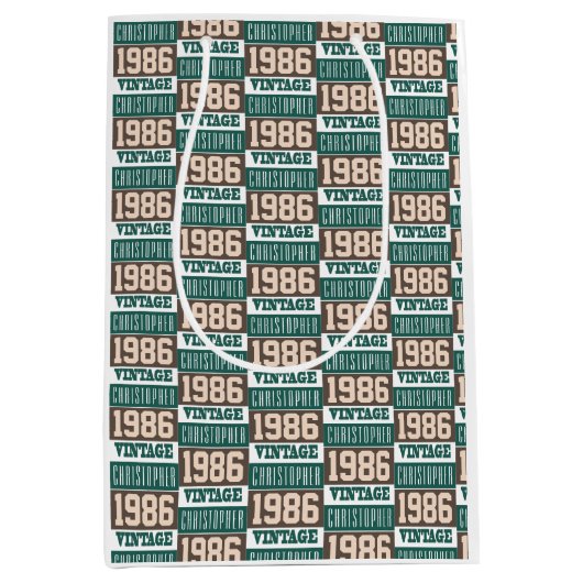 Geboren in 1986 met Christelijke naam Medium Cadeauzakje (Voorkant)