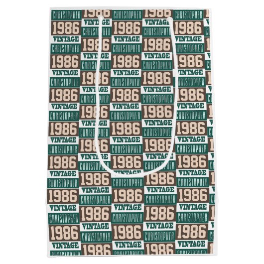 Geboren in 1986 met Christelijke naam Medium Cadeauzakje (Achterkant)