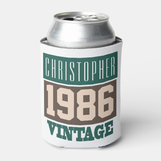 Geboren in 1986, speciaal geboortejaar blikjeskoeler (Blikje Voorkant)