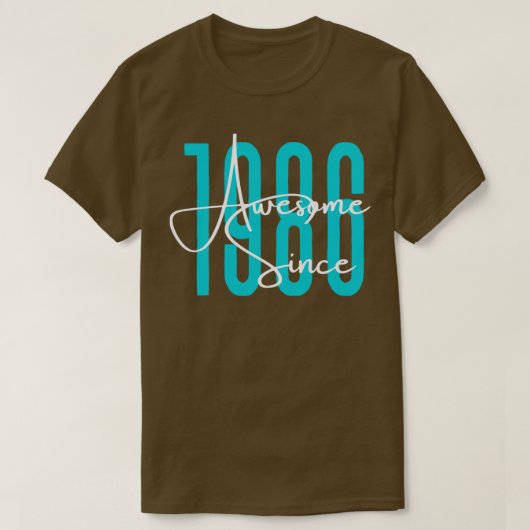 Geboren in 1986 t-shirt (Design voorkant)