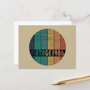 geboren in 1986  verjaardag feestdagenkaart