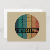 geboren in 1986  verjaardag feestdagenkaart (Voorkant / Achterkant)