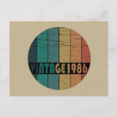 geboren in 1986  verjaardag feestdagenkaart (Voorkant)