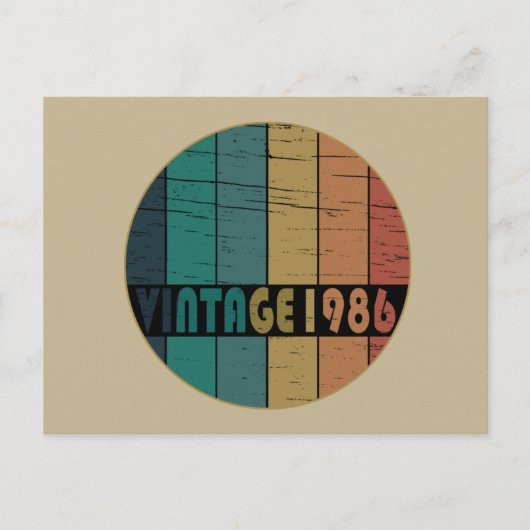 geboren in 1986  verjaardag feestdagenkaart (Voorkant)