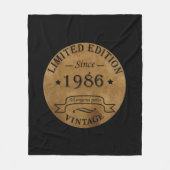 geboren in 1986  verjaardag fleece deken (Voorkant)