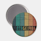 geboren in 1986  verjaardag magneet (Voorkant / Achterkant)