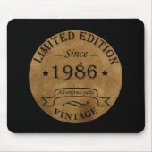 geboren in 1986  verjaardag muismat (Voorkant)