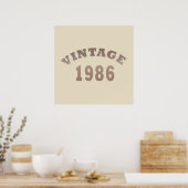 geboren in 1986 verjaardag poster (Keuken)