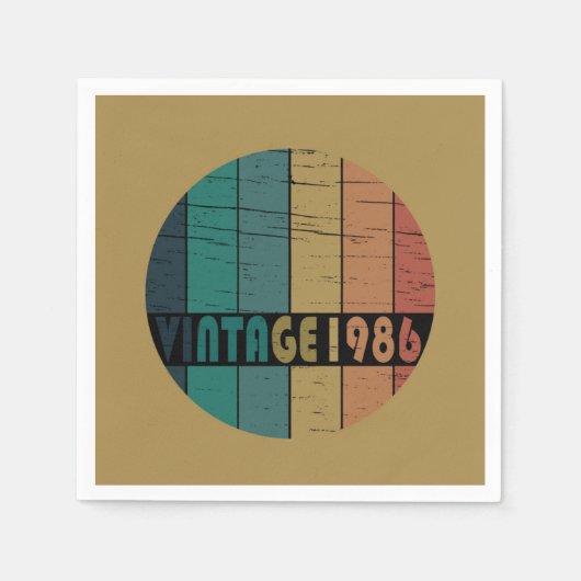 geboren in 1986  verjaardag servet (Voorkant)