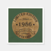 geboren in 1986 verjaardag servet (Voorkant)