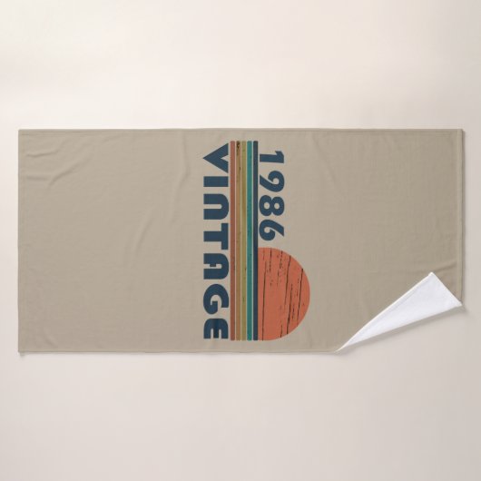 Geboren in 1986  verjaardagscadeau badhanddoek (Badhanddoek)