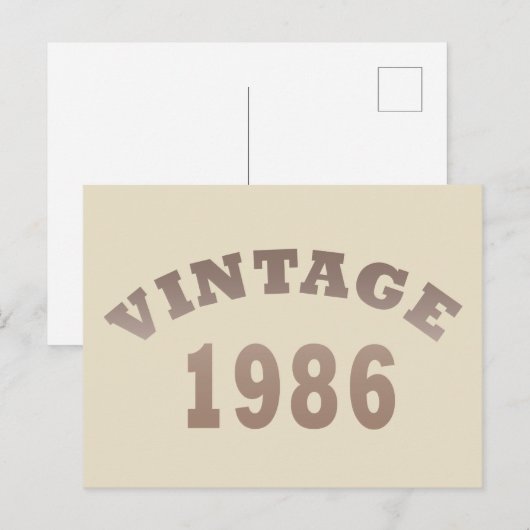 Geboren in 1986 verjaardagscadeau feestdagenkaart (Voorkant / Achterkant)