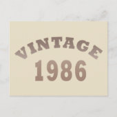 Geboren in 1986  verjaardagscadeau feestdagenkaart (Voorkant)