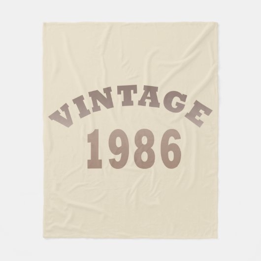 Geboren in 1986  verjaardagscadeau fleece deken (Voorkant)