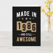 Geboren in 1986 Verjaardagscadeau Geweldige Kaart (Gele Bloem)