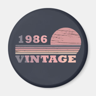 Geboren in 1986 verjaardagscadeau magneet