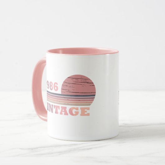 Geboren in 1986  verjaardagscadeau mok (Voorkant links)