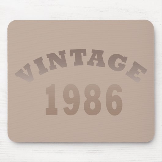 Geboren in 1986  verjaardagscadeau muismat (Voorkant)