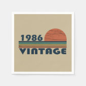 Geboren in 1986  verjaardagscadeau servet (Voorkant)