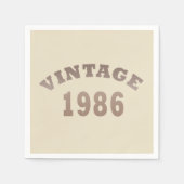 Geboren in 1986  verjaardagscadeau servet (Voorkant)