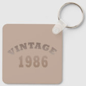 Geboren in 1986  verjaardagscadeau sleutelhanger (Achterkant)