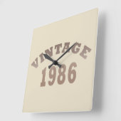 Geboren in 1986  verjaardagscadeau vierkante klok (Hoek)