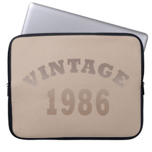 Geboren in 1986 vintage verjaardag laptop sleeve