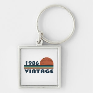 Geboren in 1986 Vintage Verjaardagscadeau Sleutelhanger