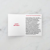 Geboren in 1987, Birthday Fun Facts Kaart (Binnen)