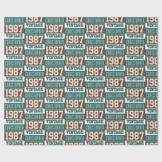 Geboren in 1987 met Christelijke naam Cadeaupapier (Vlak)