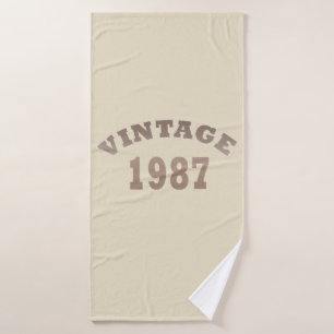 geboren in 1987 verjaardag badhanddoek