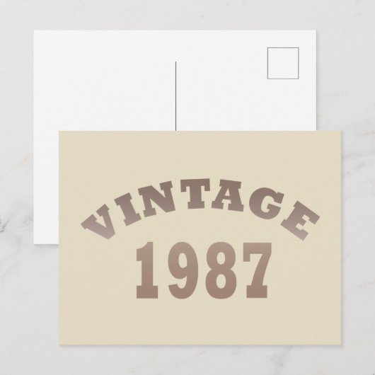 geboren in 1987 verjaardag feestdagenkaart (Voorkant / Achterkant)