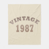 geboren in 1987  verjaardag fleece deken (Voorkant)