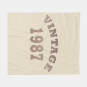 geboren in 1987  verjaardag fleece deken (Voorkant (Horizontaal))