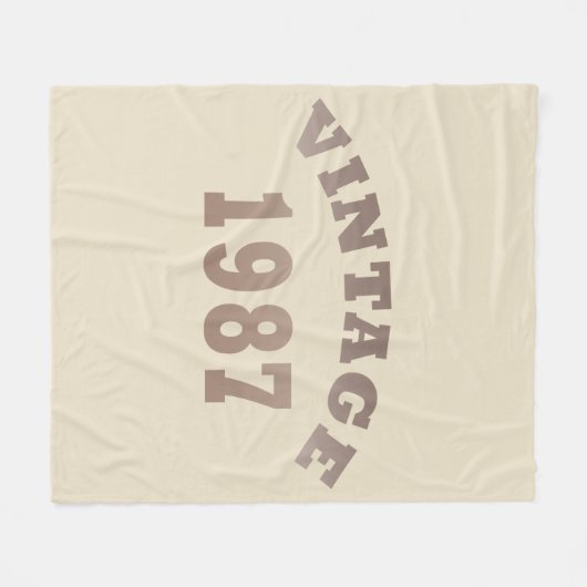 geboren in 1987  verjaardag fleece deken (Voorkant (Horizontaal))