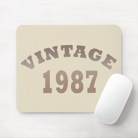 geboren in 1987  verjaardag muismat (Met muis)