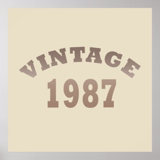 geboren in 1987 verjaardag poster (Voorkant)