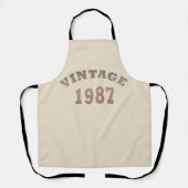 geboren in 1987  verjaardag schort (Voorkant)