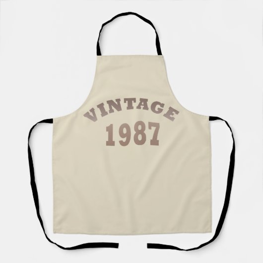 geboren in 1987  verjaardag schort (Voorkant)