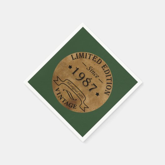 geboren in 1987  verjaardag servet (Hoek)