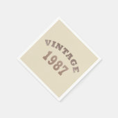 geboren in 1987 verjaardag servet (Hoek)