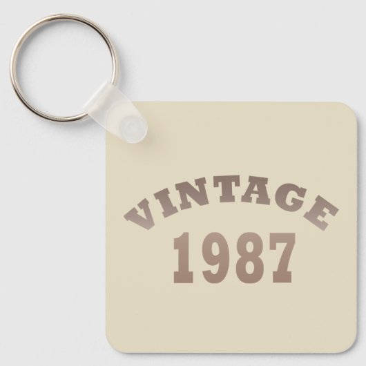 geboren in 1987 verjaardag sleutelhanger (Voorkant)