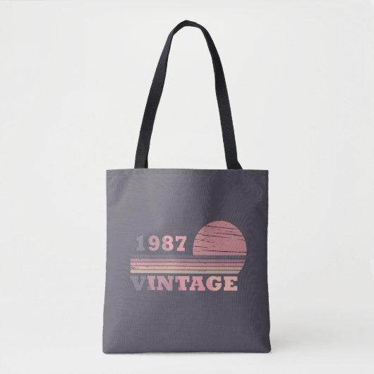 geboren in 1987 verjaardag tote bag (Voorkant)