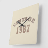 geboren in 1987 verjaardag vierkante klok (Hoek)