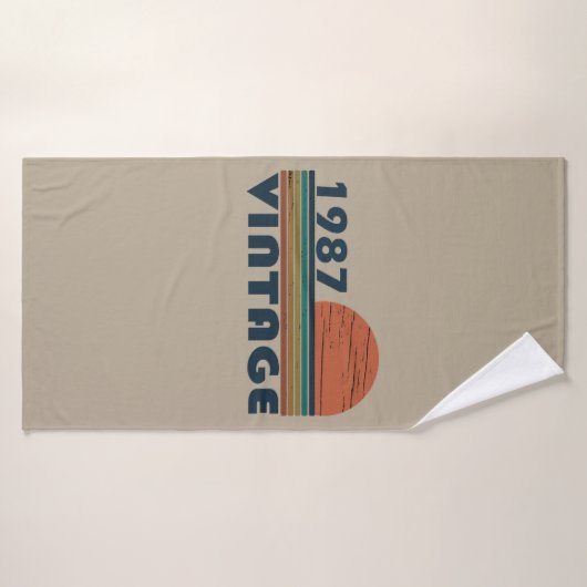 Geboren in 1987 verjaardagscadeau badhanddoek (Badhanddoek)