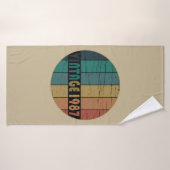 Geboren in 1987  verjaardagscadeau badhanddoek (Badhanddoek)