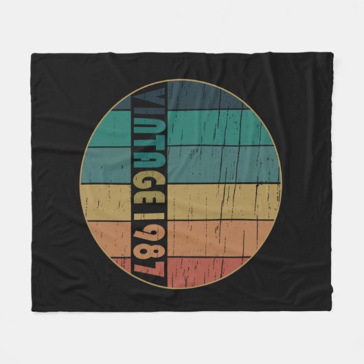 Geboren in 1987  verjaardagscadeau fleece deken (Voorkant (Horizontaal))