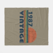 Geboren in 1987  verjaardagscadeau fleece deken (Voorkant (Horizontaal))