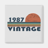 Geboren in 1987  verjaardagscadeau magneet (Voorkant)