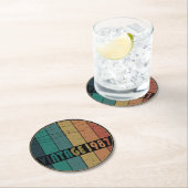 Geboren in 1987 verjaardagscadeau ronde kartonnen onderzetter (Insitu)